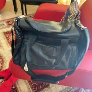 Leather carry on back